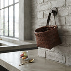Multifunctional Woven Kitchen Storage Basket | Hanging Wall Organizer Basket for Garlic, Onion, Ginger, Eggs & Snacks