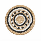 Round Boho Woven Wall Hanging | Handmade Seagrass Wall Decor, Bohemian Ins-Style Circular Wall Art for Living Room