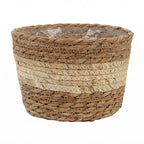 Nordic Rattan Hug-Bucket Flower Basket Planter | Handwoven Grass Pot Cover, Ins Boho Creative Plant Pot & Home Decor