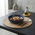 Handwoven Linen Grass Placemats | Natural Wicker Table Mats & Coaster Set for Kitchen Dining & Farmhouse Table Decor