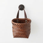 Multifunctional Woven Kitchen Storage Basket | Hanging Wall Organizer Basket for Garlic, Onion, Ginger, Eggs & Snacks