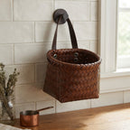 Multifunctional Woven Kitchen Storage Basket | Hanging Wall Organizer Basket for Garlic, Onion, Ginger, Eggs & Snacks