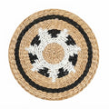 Round Boho Woven Wall Hanging | Handmade Seagrass Wall Decor, Bohemian Ins-Style Circular Wall Art for Living Room