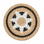 Round Boho Woven Wall Hanging | Handmade Seagrass Wall Decor, Bohemian Ins-Style Circular Wall Art for Living Room