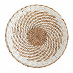 Wabi-Sabi Handwoven Rattan Wall Hanging | Boho Wicker Wall Decor for Living Room, Dining Room, Bedroom & Entryway